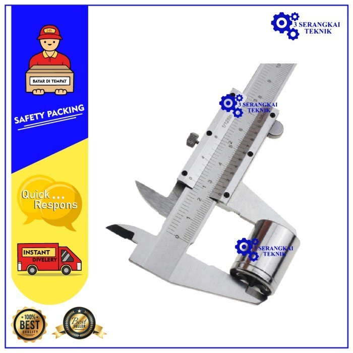 

Bestseller Taffware Jangka Sorong Stainless Steel - 15Cm