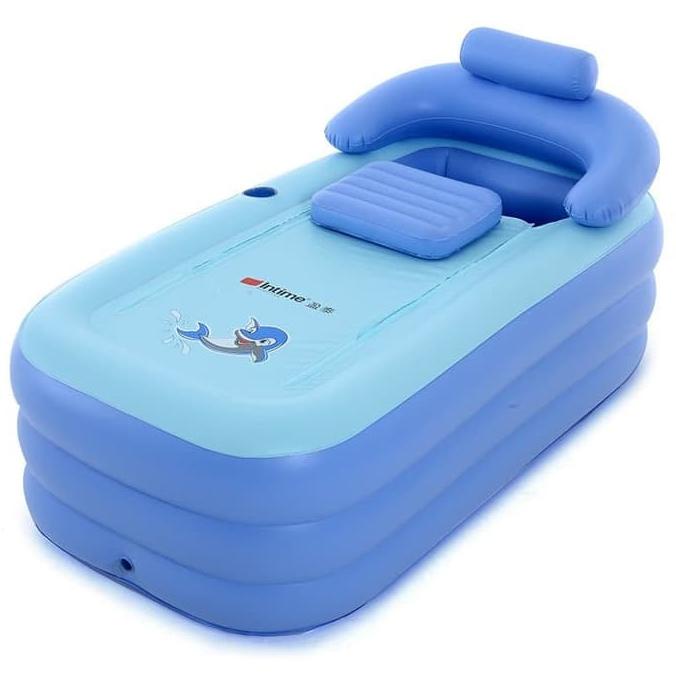 SALE Kolam SPA Portable Bathtub Plastik Dewasa Inflatable Pompa Listrik Termurah