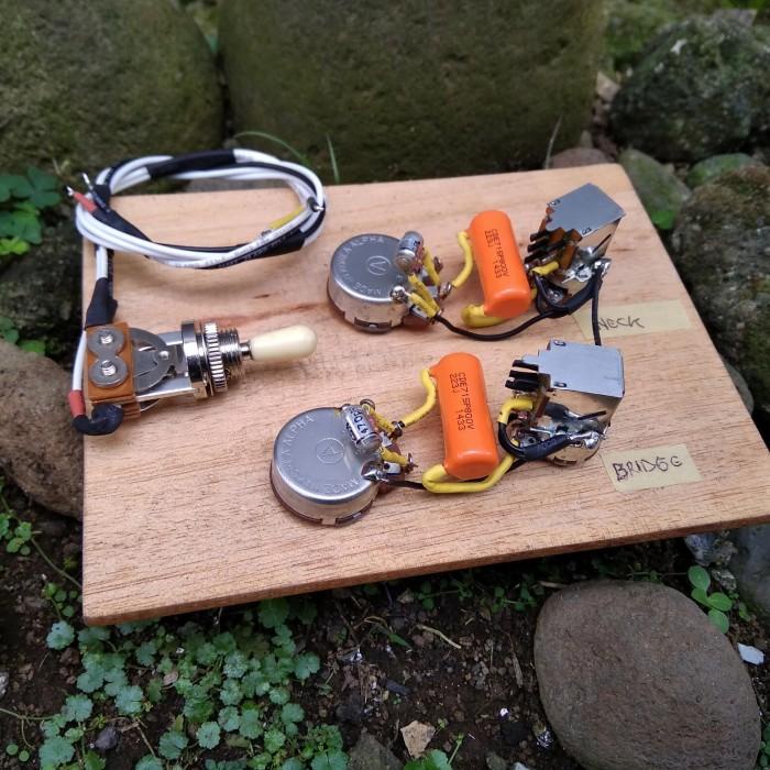 Wiring Gitar Les Paul 50s Gibson Epiphone With Push Pull Treble Bleed