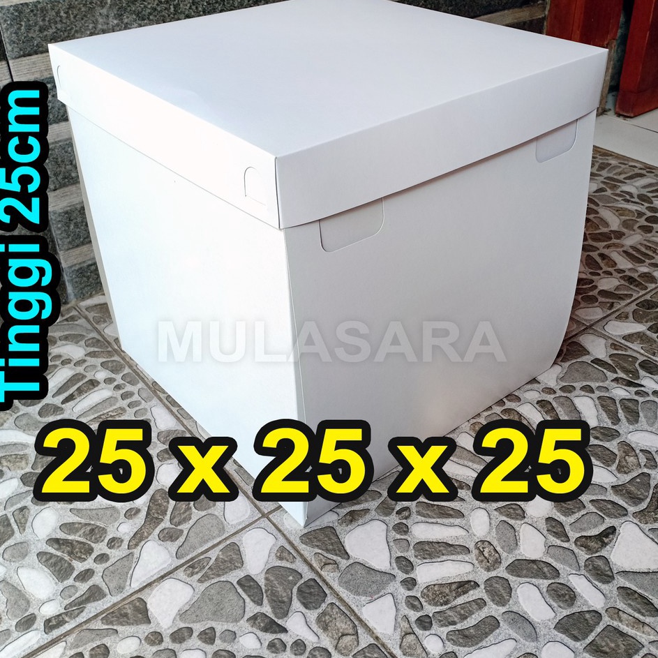 Diskon Promo Dus 25x25x25 cm /25x25 / Dus Kue ulang tahun / Box Kue / Cake Box/ kotak kue / Dus bolu