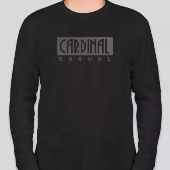 Stok Terbatas.. Baju kaos TULISAN CARDINAL original termurah Series Terbaru Lengan PANJANG PREMIUM C
