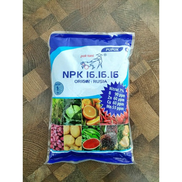 NPK Pak Tani Biru 16-16-16 1 kg