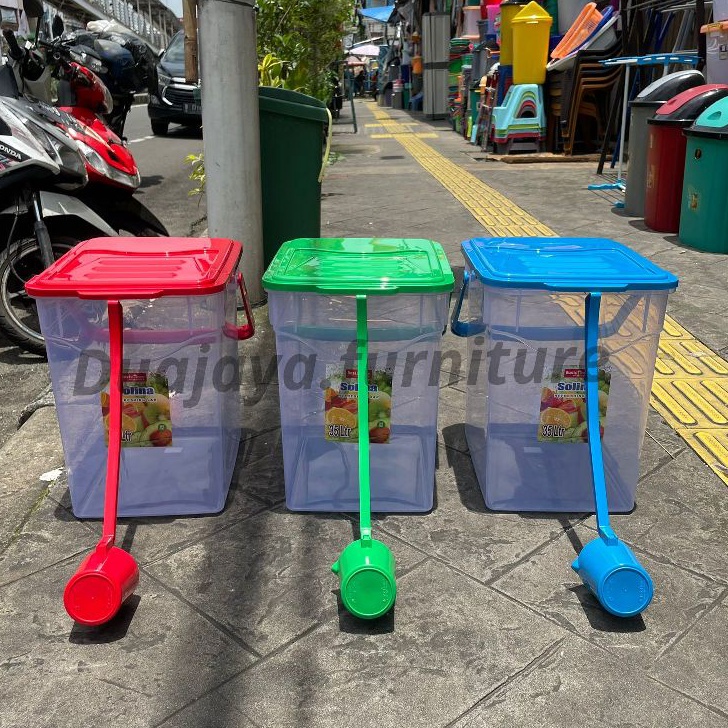 Terkini LION STAR - Tempat Es Buah 35 Liter + Gayung / Toples + Gayung 35 Liter Lion Star Basic Home