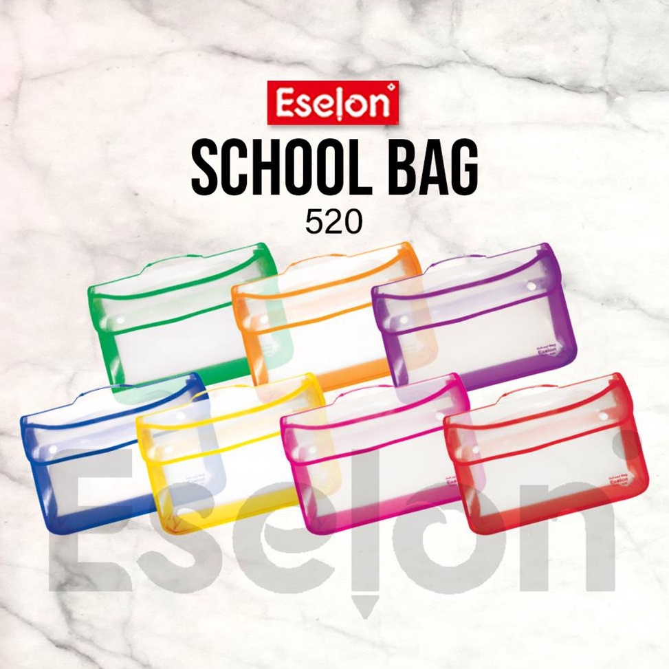 

(N0O ✓➛] Map Tas 2 kancing+jaring School bag Folio 520 ESELON / zipper bag Eselon - top.produuk..