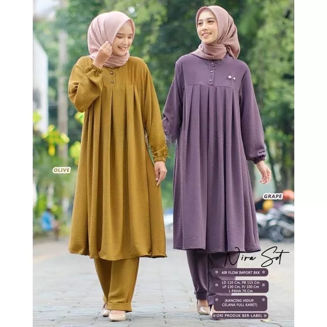 MARIA SET/MARIA SET LONG TUNIK /ONESET CRINKLE PREMIUM/SETCEL LONG TUNIK/NIRA SET STELAN LONH TUNIK 