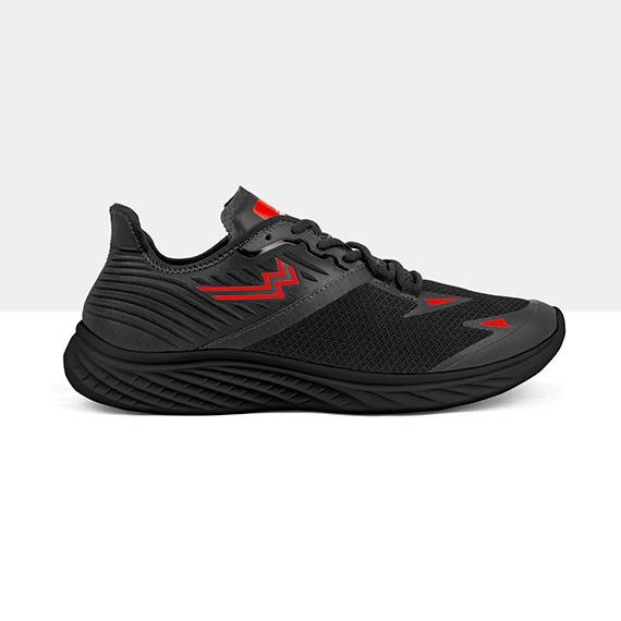 Athletica Official Shop - Flash Ghost Black Red | Sepatu Running