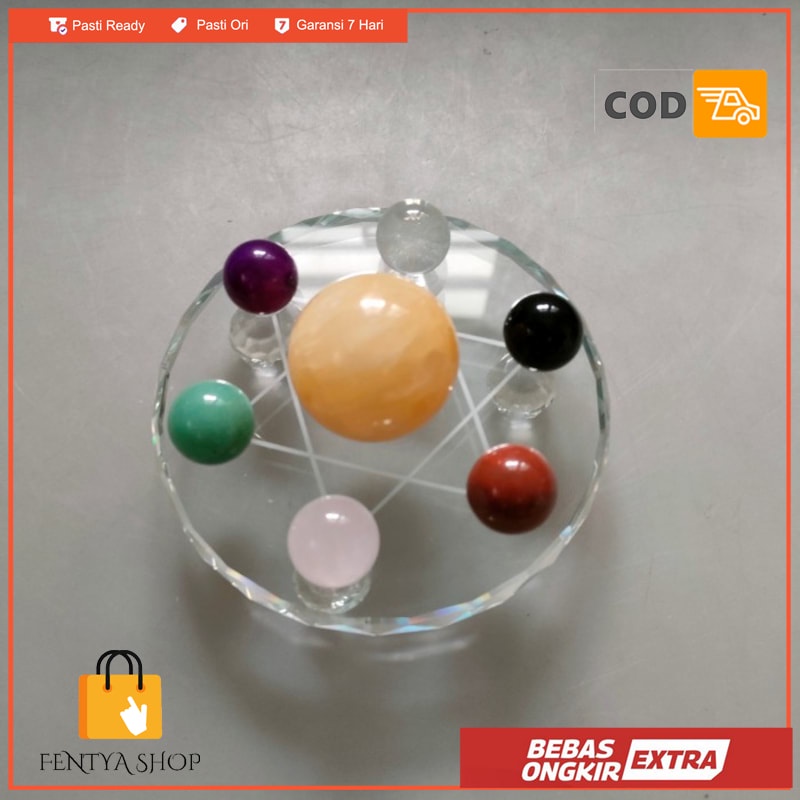feng shui bola kristal formasi 7 bintang ukuran besar qi xing chen