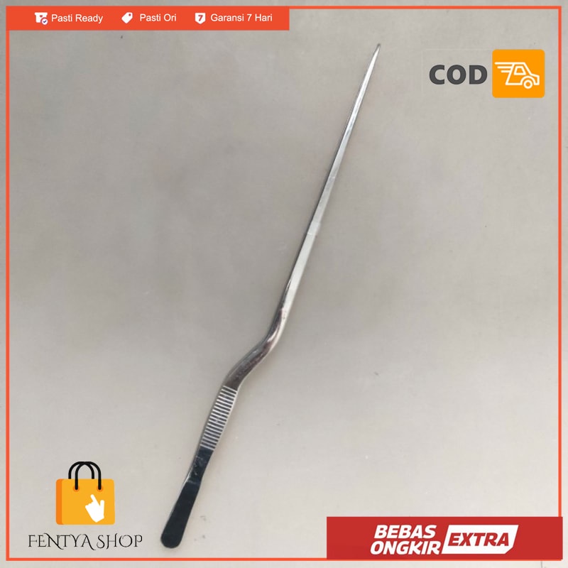 pinset bayonet stainless steel 30 cm pinset telinga tht