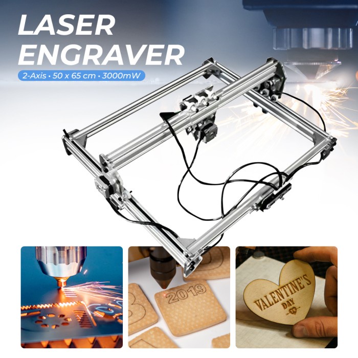

Laser Engraver CNC Printer DIY 2Axis DVP6550 3000Mw CN300 DEVELOPOWER