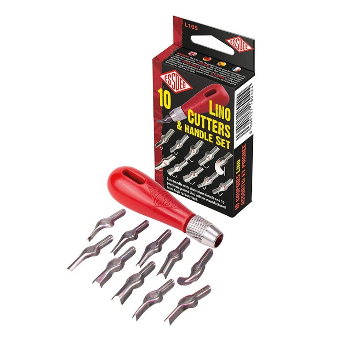 

ESSDEE 10 Lino Cutters & Handle Set