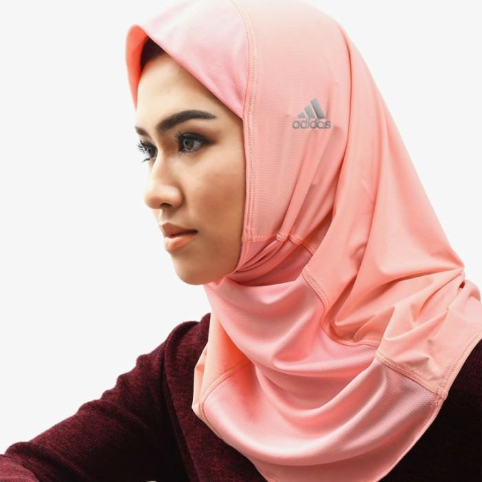 HIJAB SPORT WANITA ADIDAS RUNNING HIJAB - PINK ORIGINAL