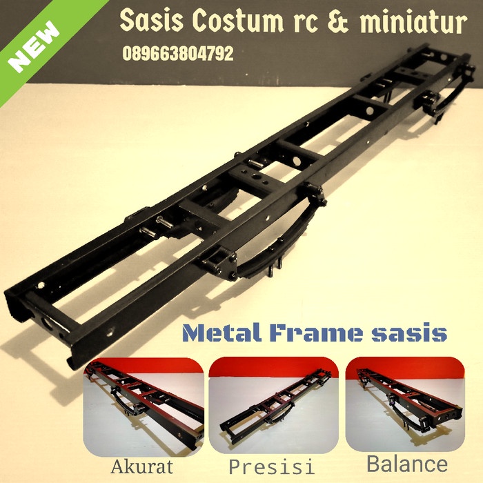 sasis rc/ truck bahan metal