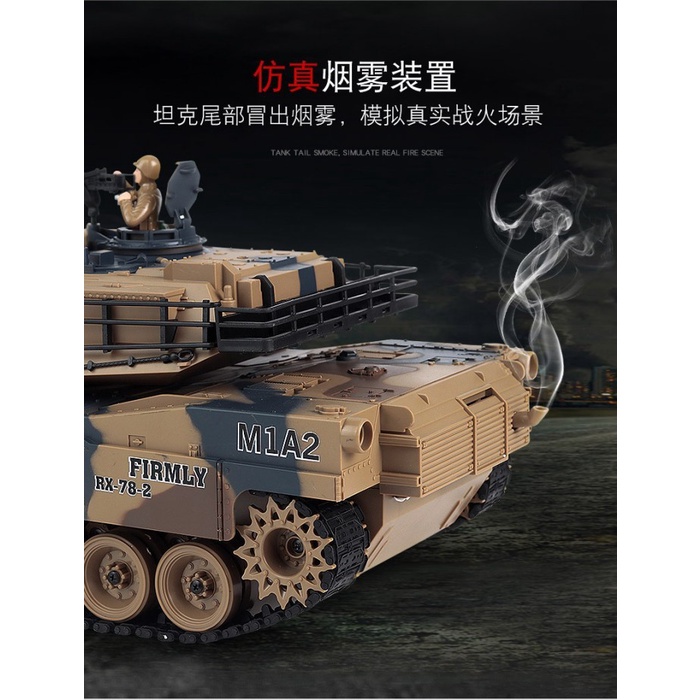 PROMO  RC TANK LCF 789-1 US M1A2 ABRAMS 1:18 BISA KELUAR ASAP