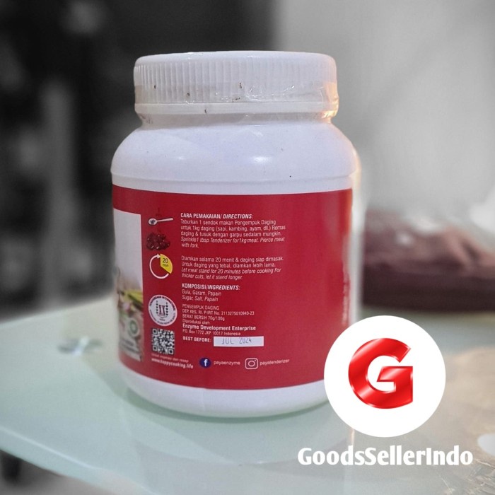 

Paya Bubuk Pengempuk Daging Meat Tenderizer Powder 1 Kg Per Botol