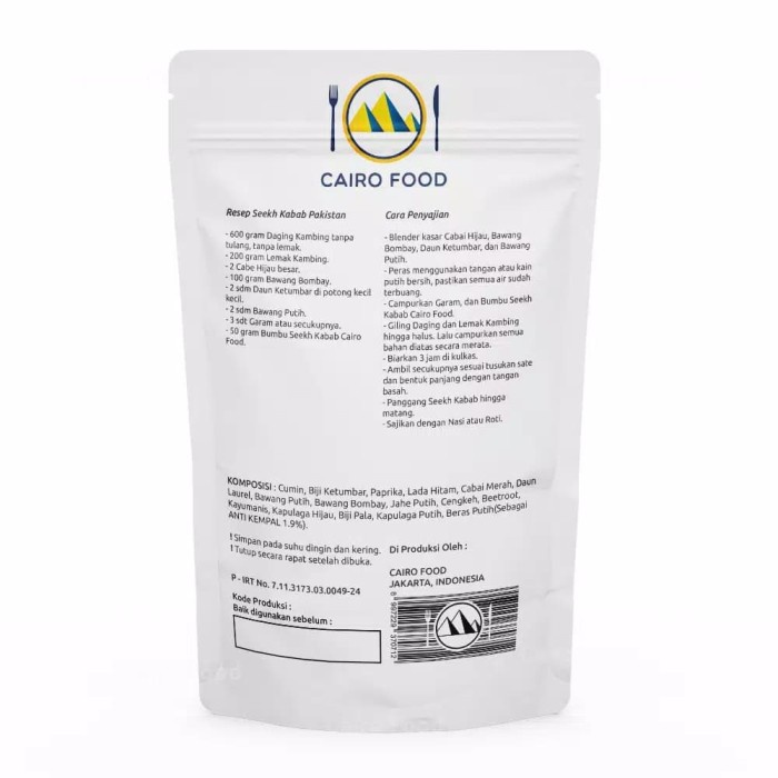 

Bumbu Rempah Seekh Kabab Kebab