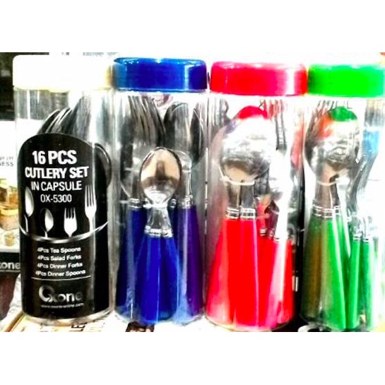 Oxone Cutlery Set In Capsule Ox5300 Sendok Garpu