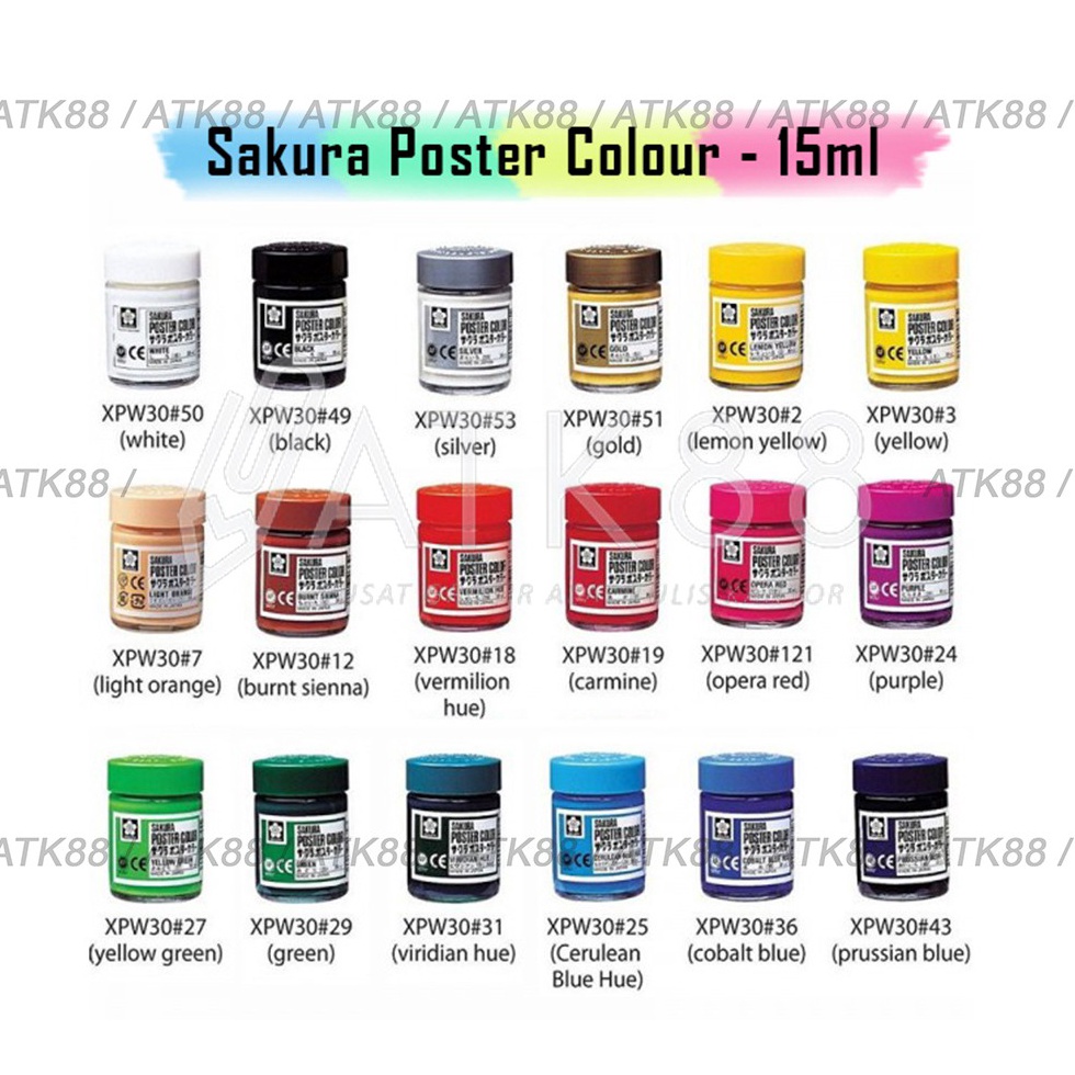 

[TDN ♪✉> Sakura Poster Colour / Cat Poster 15ml ( Warna Umum) / top.produk..!