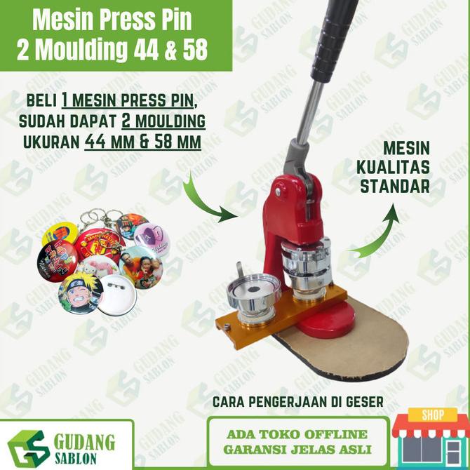 MESIN CETAK PIN RED TALENT ASLI // 2 MOULDING/special price