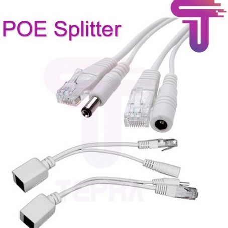 Terbaru POE Adapter Cable RJ45 POE Injector + POE Splitter Kit POE