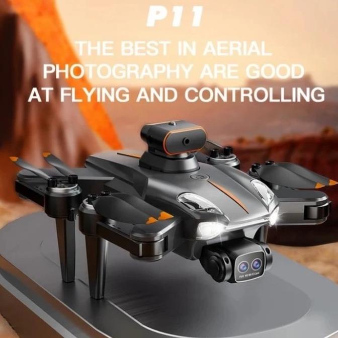 Drone P11S Max Dual Camera 4K Optical Flow Anti Tabrak Vs K101 Max