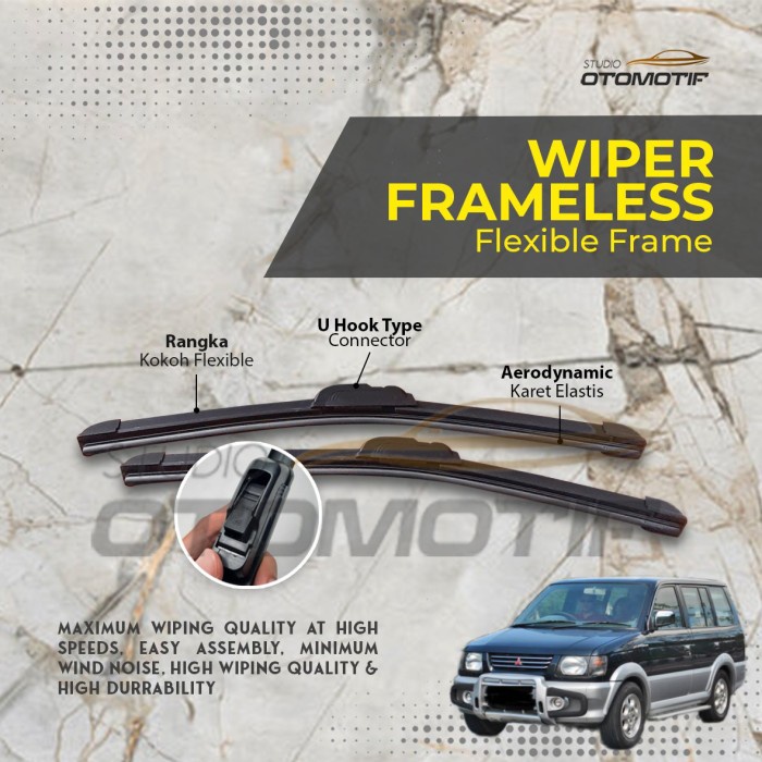 WIPER MITSUBISHI KUDA grandia diamond FRAMELESS ECO FL 1 SET best shop