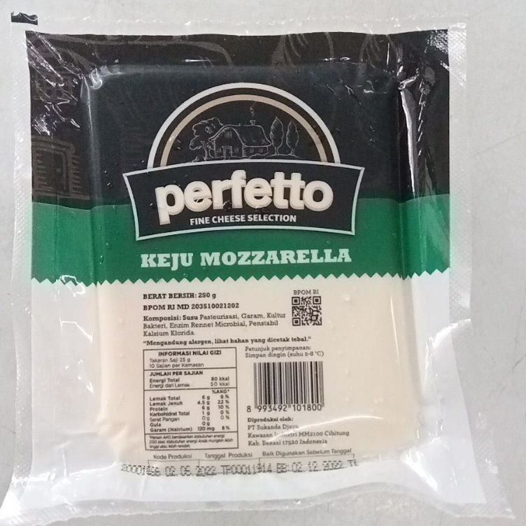 

Grosir Keju Mozarella PERFETTO 250 gr - Keju Enak