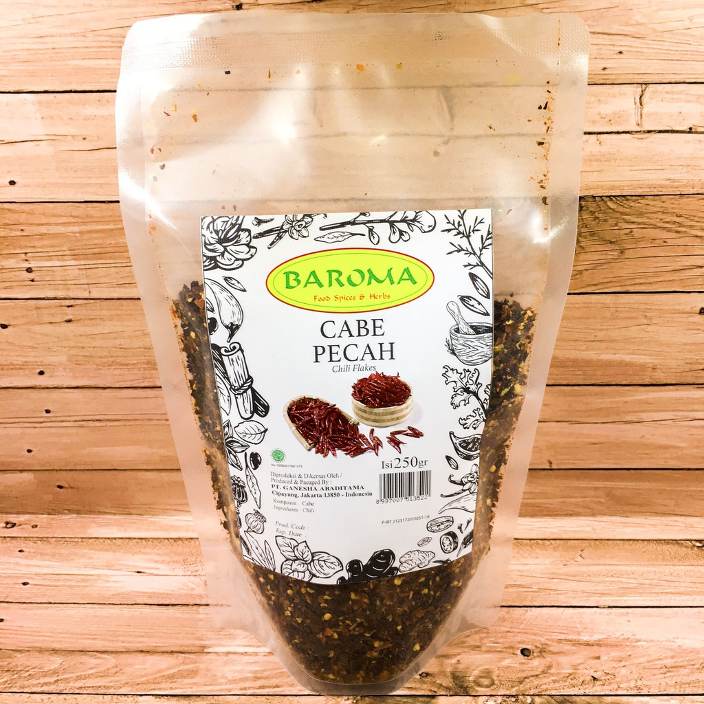 

Cabe Pecah / Chili Flakes 250Gr - Baroma Bumbu Rempah