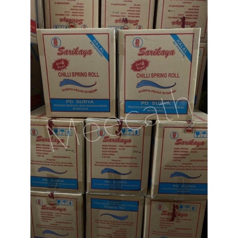

1 Dus Sumpia Udang Pedas / Spring Roll Chili 7Kg