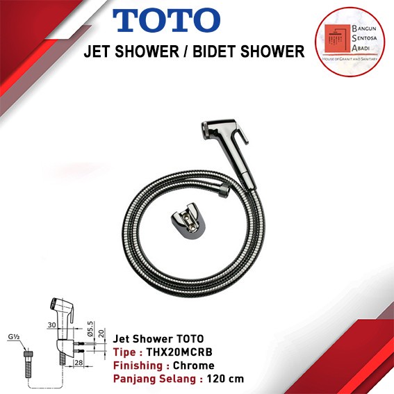 Bestseller Jet Shower Toto Original / Jet Washer Toilet Toto Tx20Mrcb