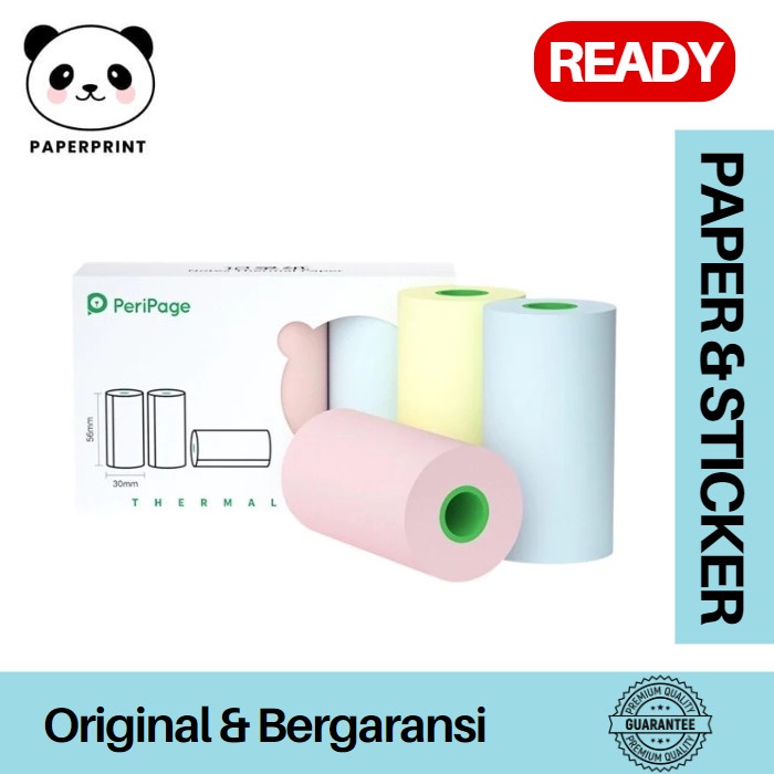 

Bestseller Kertas Sticker Thermal Peripage Original 57X30Mm Mini Printer
