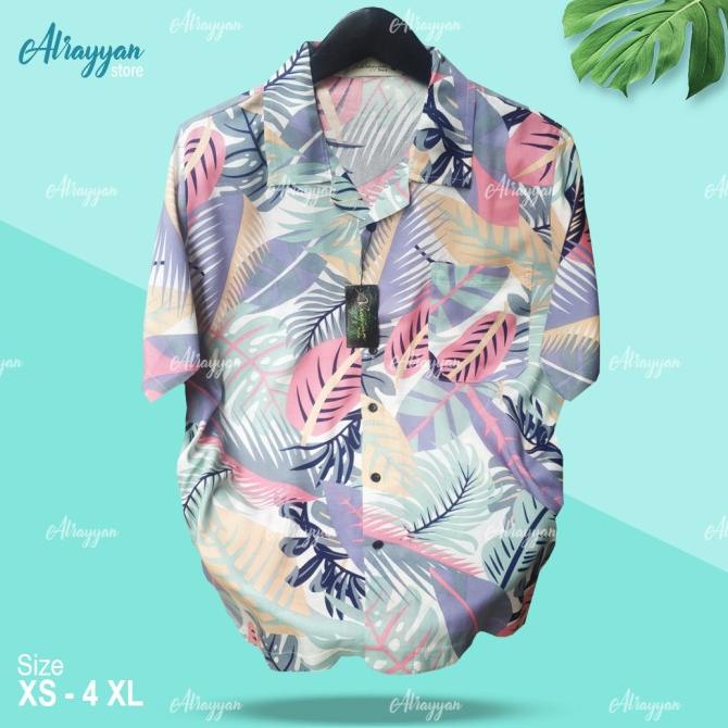 Baju Kemeja Pria Hawai Pantai Size Jumbo Terbaru / Kemeja Cowok Bali