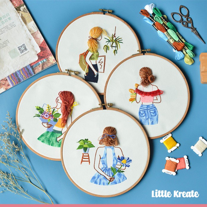 

HE#11 DIY HAND EMBROIDERY STARTER KIT / JAHIT SULAM BENANG ANAK PEMULA