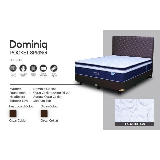 Springbed CENTRAL - Multibed - Spring Bed 2 in 1 - Deluxe - Dominiq