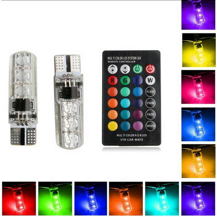 Lampu Led Senja Remote T10 / LED Senja Remote T10 RGB terlaris