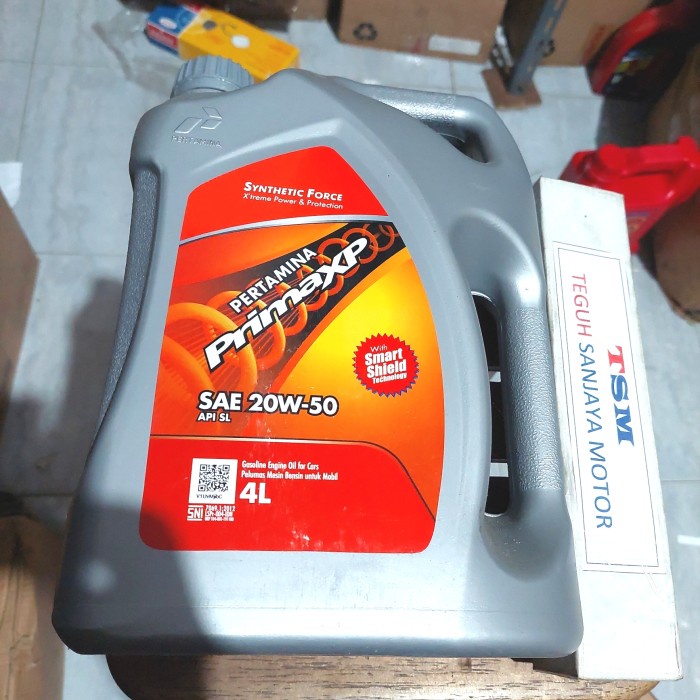 Oli Mesin Pertamina Prima XP PrimaXP SAE 20W-50 4 LITER terlaris