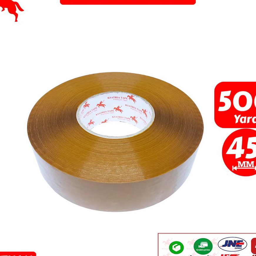 

(LB☑.L✪> Lakban OPP Tape / Lakban Coklat KSATRIA Tape 500 Yard -Pcssuper.kerren..