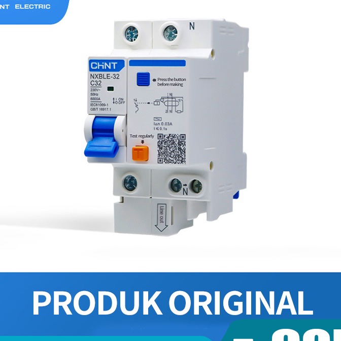 [➲H1Z/♫] CHINT RCBO NXBLE-63 1P+N 2P 3P+N 6A 10A 16A 20A 25A 32A 40A 50A 63A (30mA) / terrviral.