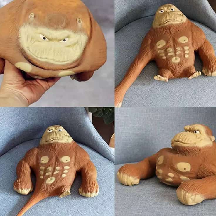 ★★★ PtR viralkan85 SQUISHY KINGKONG gorilla monkey monyet lempar Jumbo S029 ✰ ✻