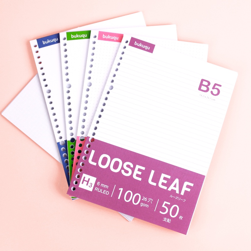 

(»WW.☀I> Loose Leaf B5 - HVS 100 gsm Kertas Binder / muraah..!