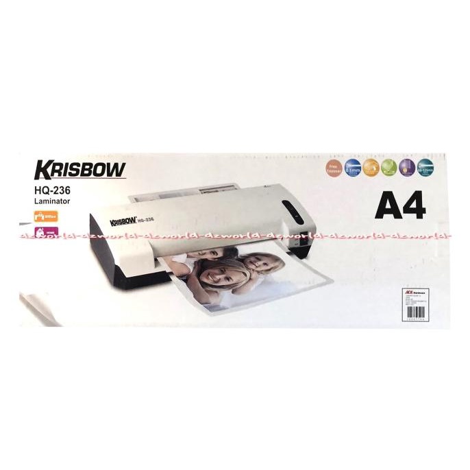 

Krisbow Laminator Hq 236 A4 Alat Laminating Mesin Laminator