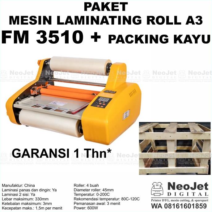 

Mesin Laminating Roll A3 Fm 3510 Laminasi Fm3510 Kertas Doff Glossy