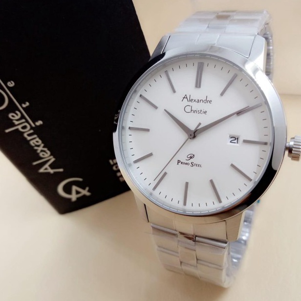Terkini ALEXANDRE CHRISTIE JAM PRIA ORIGINAL AC1007 PRIMO STEEL ✼