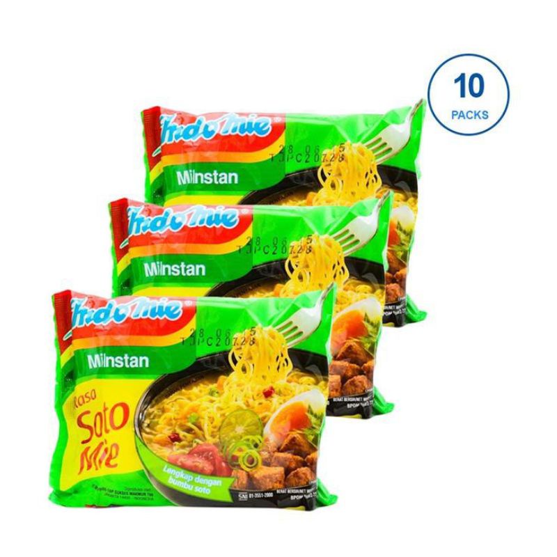 

INDOMIE Kuah Soto Paket Hemat 10pcs Satu Varian Rasa