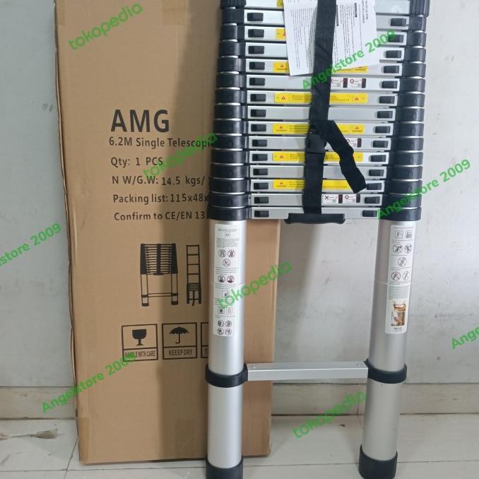 Tangga Teleskopik 6,2Meter (Silver)