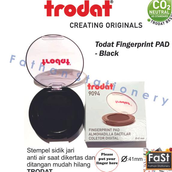 

Stampel Sidik Jari / Fingerpad Trodat 9094 Warna Hitam Original