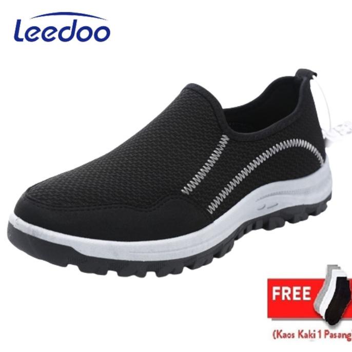 Leedoo Sepatu Pria Slip On Slop Casual Sneaker Sepatu Olahraga MC603