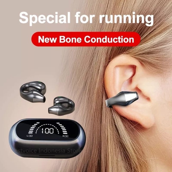 S03 TWS WIRELESS HEADSET BLUETOOTH 5.2 EARCLIP DESIGN WATERPROOF
