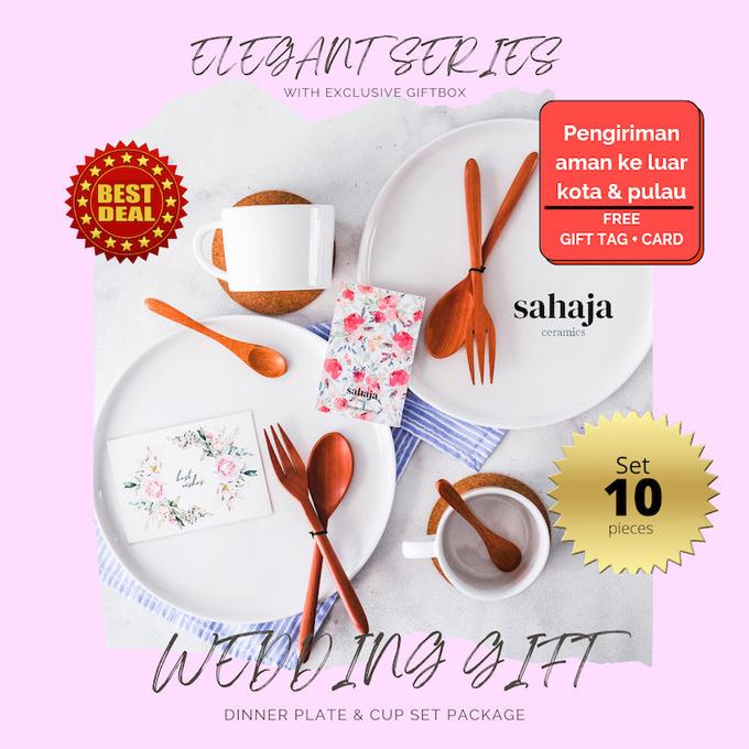 Paket Kado Pernikahan Hampers Wedding Gift Mangkok Piring Keramik Set