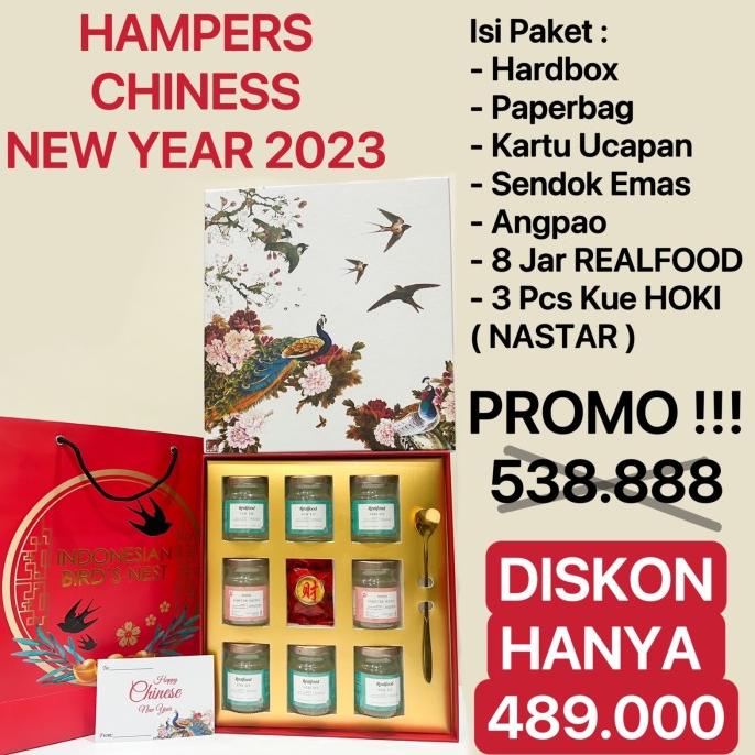 

Realfood Hampers imlek minuman sarang burung walet CNY Parcel isi 9btl