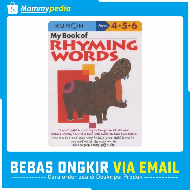 

KUMON Ages 4 5 6 / Umur 4 5 6 Tahun - My Book of Rhyming Words